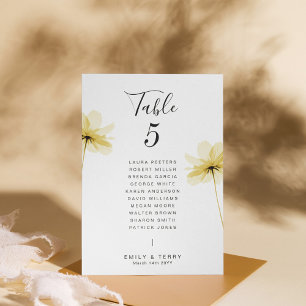 Número da Tabela de Nomes de Convidado de Casament