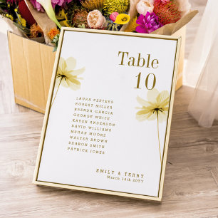 Número da Tabela de Nomes de Convidado de Casament