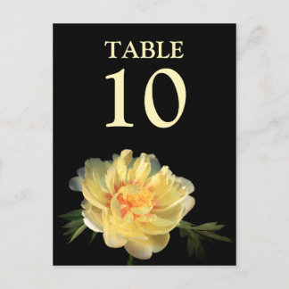 Número da Tabela de recepções de casamento Cartões