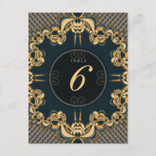 Número da Tabela do Menu de Casamento do Alternati