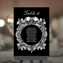 Número da Tabela do Plano de Casamento Gótico do S