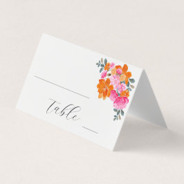 Número da Tabela Floral de Casamento Cor-de-Rosa B