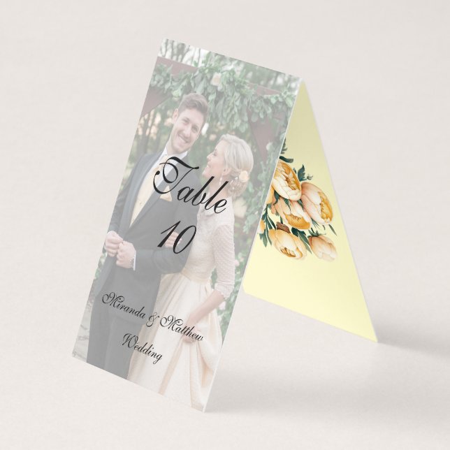 Número da Tabela Fotográfica de Casamento de Rosas (Verso)