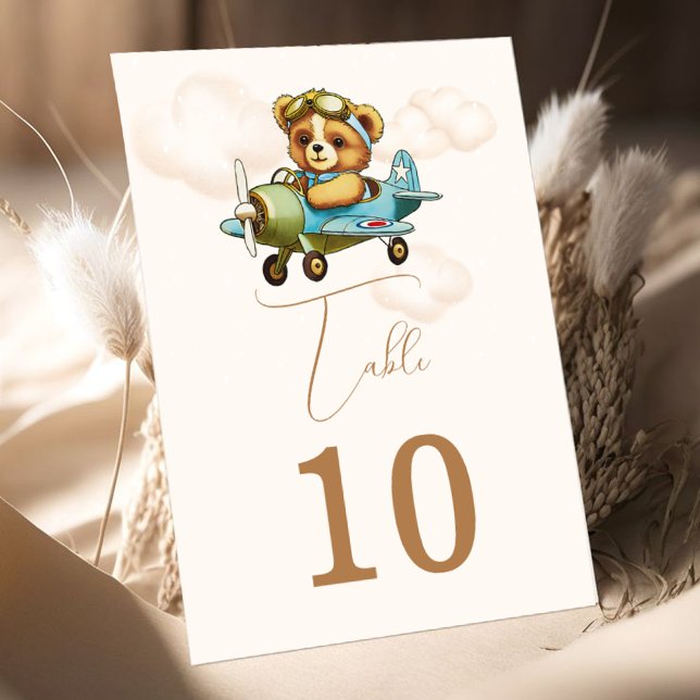 Número da Tabela Piloto do Avião Bear Bear (Teddy Bear Baby Airplane Pilot Table Number)