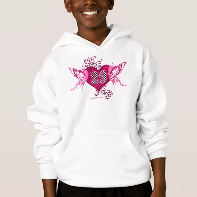 número de 29 carros de corridas (Frente)