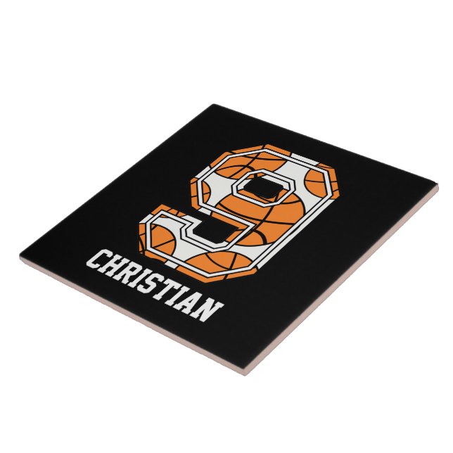 Número de Basquete Personalizado 9 (Lateral)