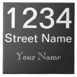 Número de Casa Personalizado<br><div class="desc">Faça seu próprio número de casa.  Adicione sua rua e o nome ou nome comercial.</div>