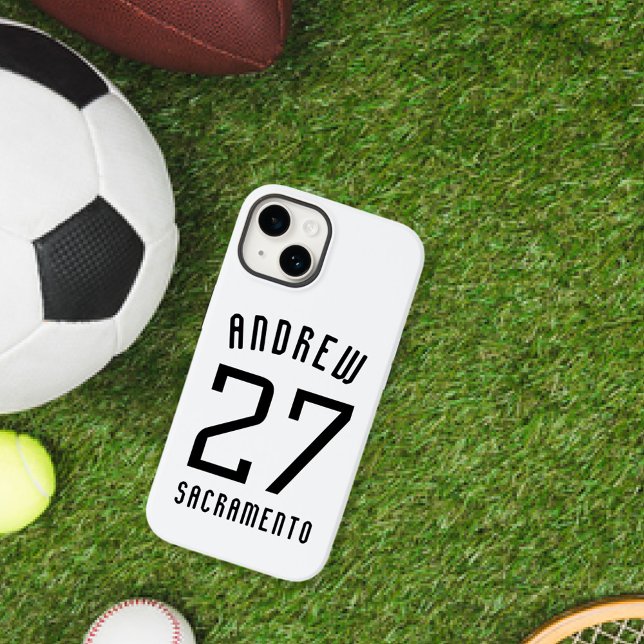 Número de Esportes Preto e Branco Simples (Criador carregado)