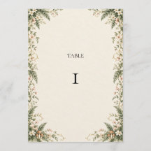 Número de Mesa de Casamento Floresta Encantada Sam