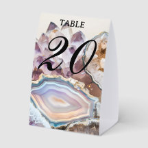 Número de Mesa em Cristal Geodo | Foto em Cristal