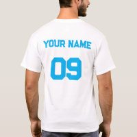 Número de Nome Personalizado na Camisa T da Fonte