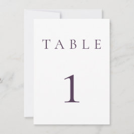 Número de Tabela de Casamento/Eventos Roxo de Amei