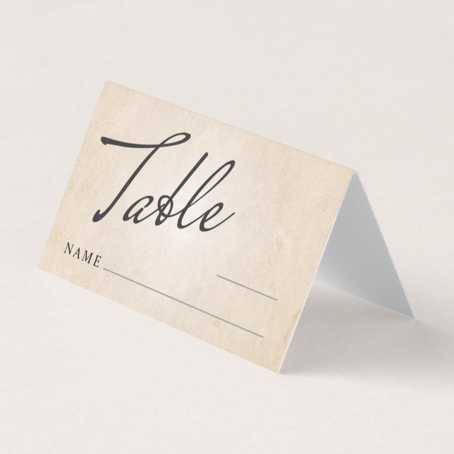 Número de Tabela de Casamento Local Cartão Dobrado (Frente)