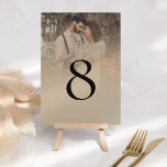 Número de Tabela de Script de Sobreposição de Foto<br><div class="desc">Número de Tabela de Script de Sobreposição de Fotos Rustic. Basta substituir a imagem de exemplo por sua própria e personalizar facilmente o número da tabela. O mesmo design está do outro lado e será atualizado simultaneamente à medida que você fizer suas alterações.</div>