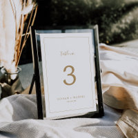 Número de Tabela Dourado mínimo de 5 x 7"