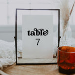 Número de Tabela Retrominimalista<br><div class="desc">Este é um moderno modelo de números retrorreflectores com um emparelhamento de fontes inspirado nos anos 70. TODAS as fontes* e cores são editáveis (a palavra "mesa" não pode ser digitada) // Para itens correspondentes, visite a coleção "CHARLI" na loja Sinceramente by Nicole Zazzle. * Se você gosta deste design,...</div>