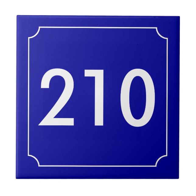 Número do apartamento francês (Frente)