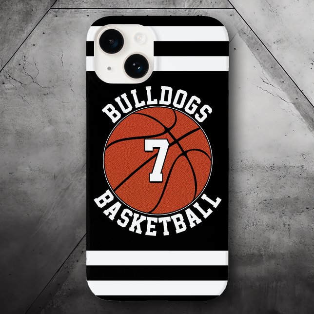 Número Jersey da Equipe Personalizada do Jogador d (Customizable basketball phone case.)