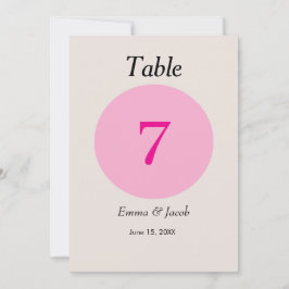 número simples da tabela colorida de cereja japone