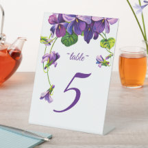 Número Único da Tabela de Tema de Praia do Wooden 