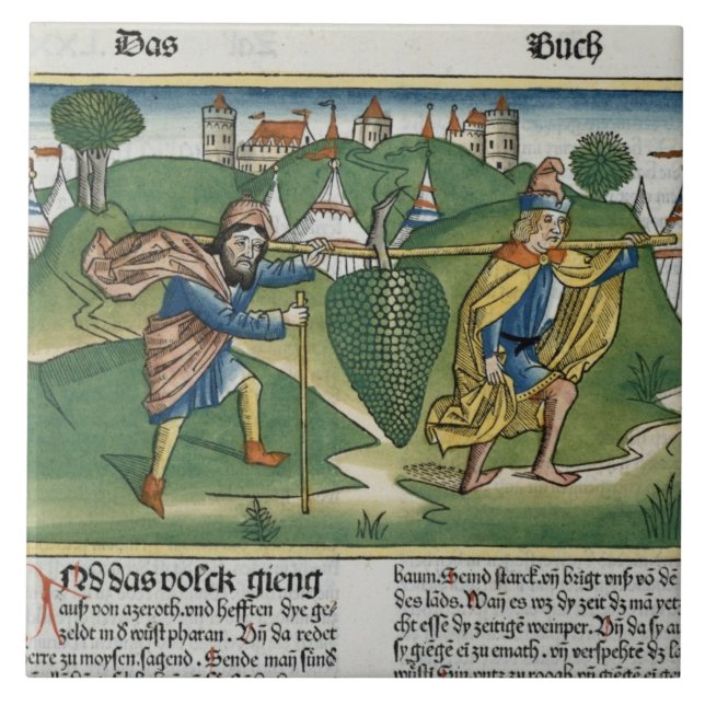 Números 13 23 as uvas de Eschol, 'do Nure (Frente)