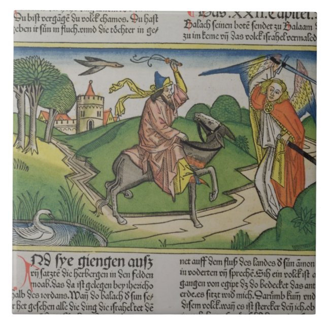 Números 22 burro de fala de 20-35 Balaam, 'do N (Frente)