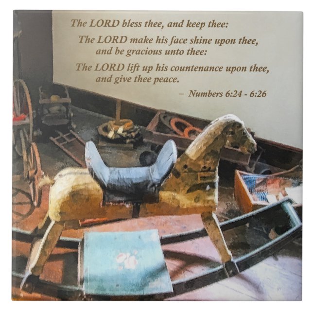Números 6:24-26 O LORD abençoa você e mantém (Frente)