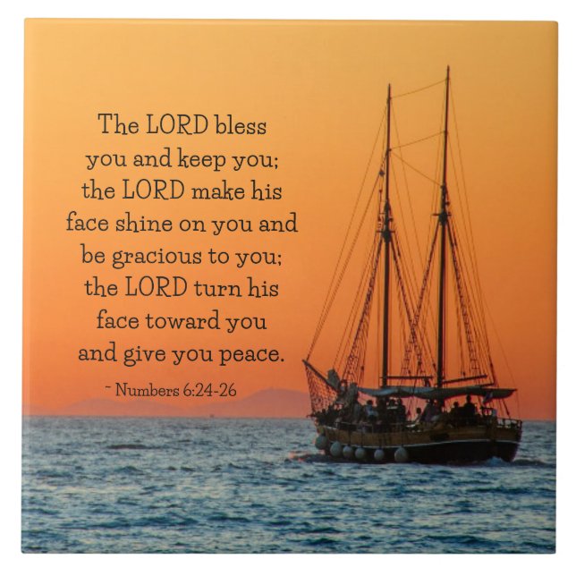 Números 6 24-26 O Senhor abençoa-te e mantém-te (Frente)