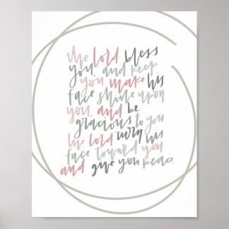 Números 6:24 - O Senhor Abençoa-Te - Poster