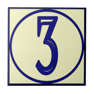 Números da casa franceses 3 do estilo