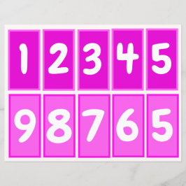 Números de 1 a 9 para praticar pares de dezenas (c