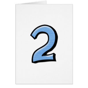 Números de Bobos 2 cartões azuis "You're My Numb