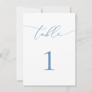 Números de Casamento/Tabela de Eventos Azul e Bran