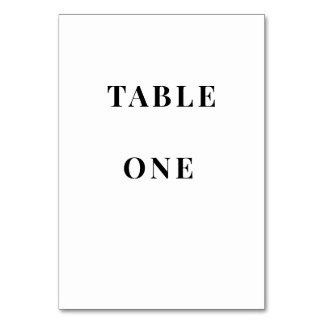 Números de Mesa de Casamento Minimalista | Cartões