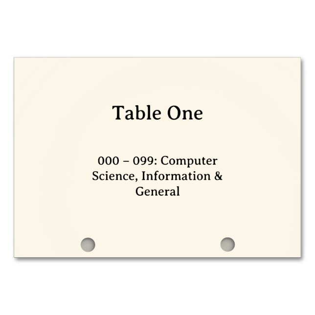 Números de Mesa do Catálogo de Cartões do Sistema  (Frente)