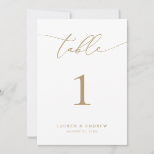 Números de Mesa para Evento de Casamento Moderno D