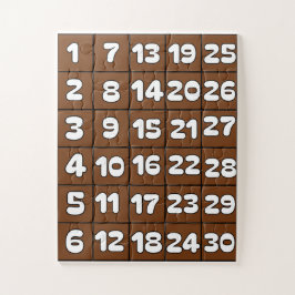 Números de quebra-cabeça 1 a 30 números