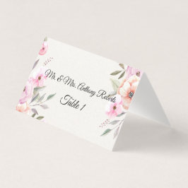 Números de Tabela bonito de Pétalas de Pastel