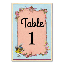 Números de Tabela Cartões de Coelho Maravilha de C