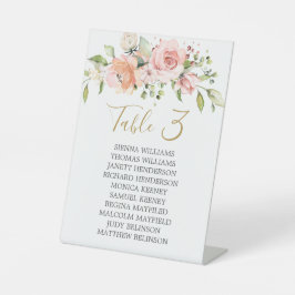 Números de Tabela de Gráfico de Folhagem Floral Ro