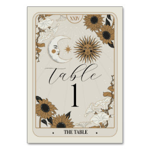 Números de Tabela Tarot Números de Cartões Alinhad
