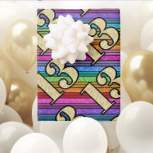 Números Dourados de Aniversário do 13 Rainbow Stri