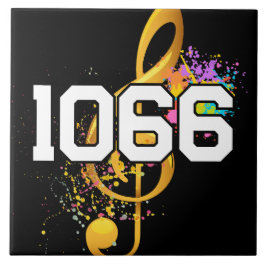 Números editáveis da família musical do Azulejo de