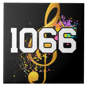 Números editáveis da família musical do Azulejo de