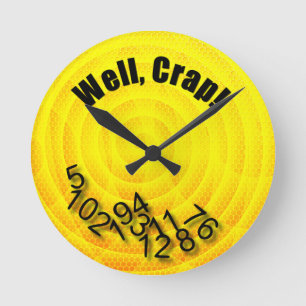 Números Espilados Relógio Redondo