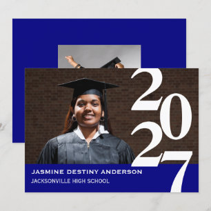 Números Grandes Azul - Anúncio de Graduação