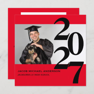 Números grandes fora do centro - Anúncio de gradua