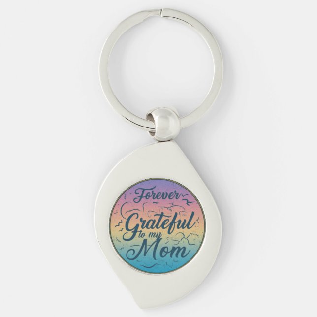 Nunca agradeço à minha mãe - Chaveiro de espiral m (Frente)