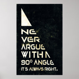 Nunca Argue - Poster de Matemática