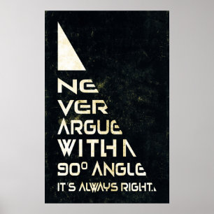 Nunca Argue - Poster de Matemática
